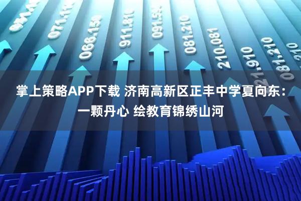 掌上策略APP下载 济南高新区正丰中学夏向东：一颗丹心 绘教育锦绣山河
